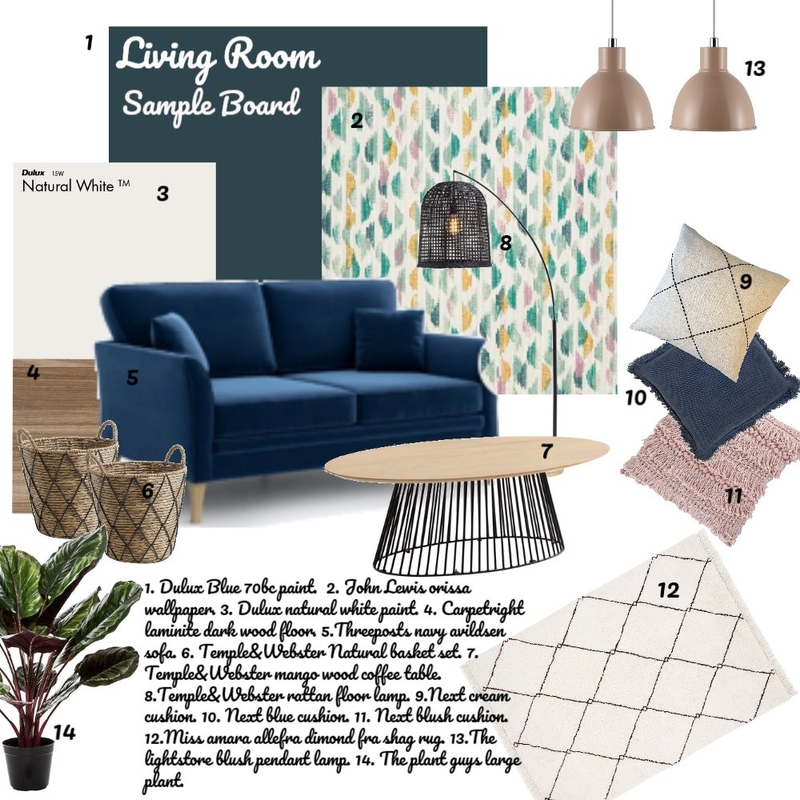 Classic Meets Boho Mood Board by HGInteriorDesign on Style Sourcebook