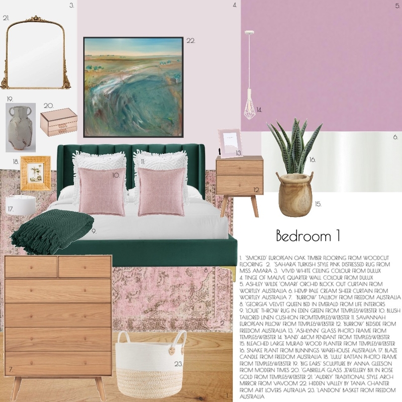 Bedroom 1 Mood Board by Maja Posenjak on Style Sourcebook