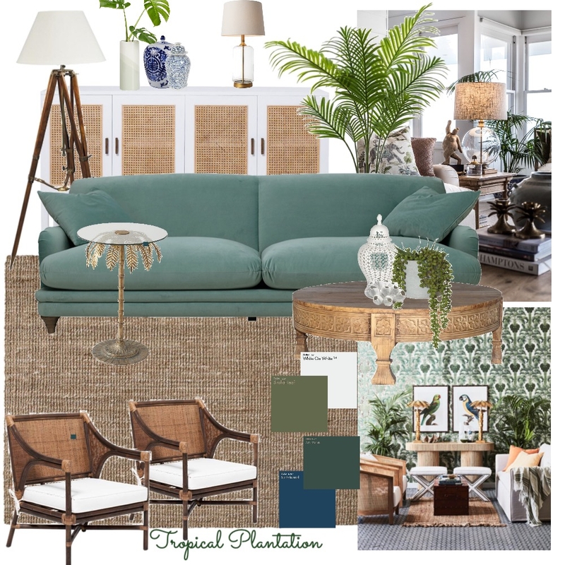 Tropical Plantation III Mood Board by Manea Interiors on Style Sourcebook
