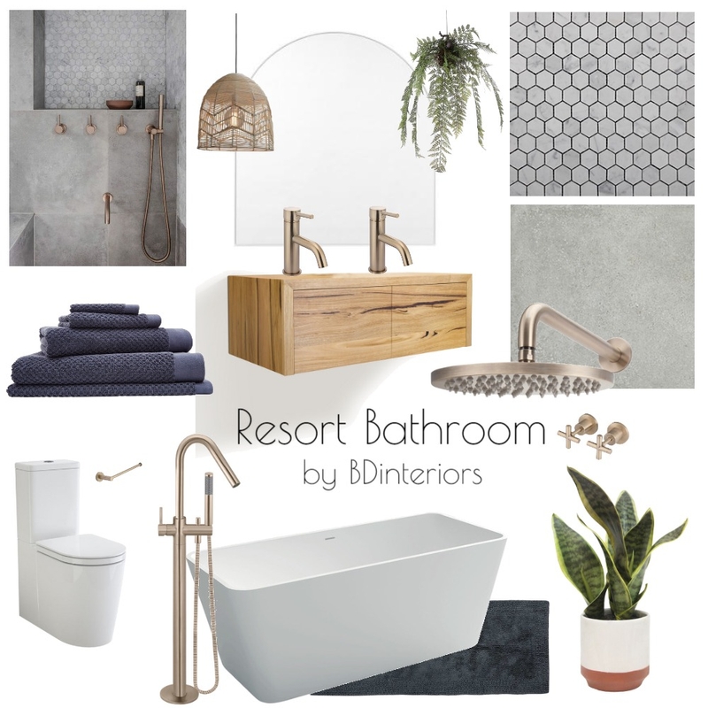 Resort Bathroom Mood Board by bdinteriors on Style Sourcebook