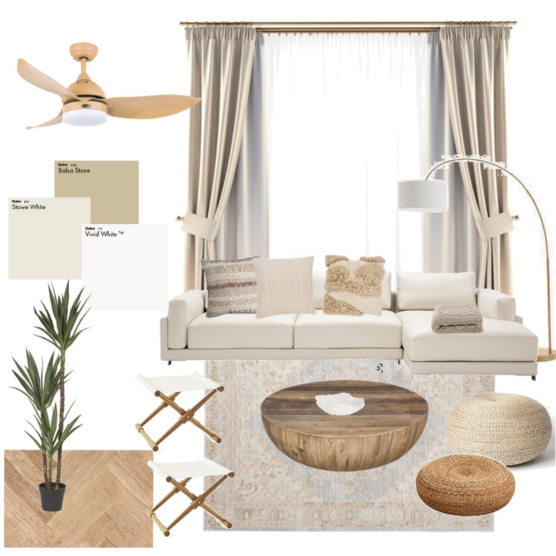 Living Room Sample Board Mood Board by katleyarandia on Style Sourcebook