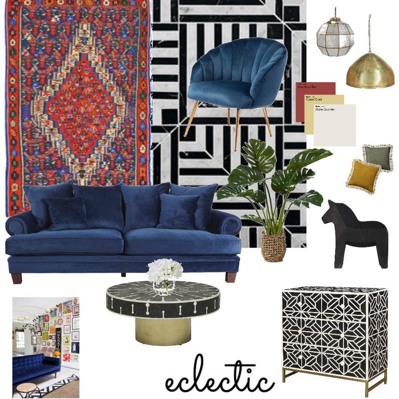 eclectic Mood Board by peri on Style Sourcebook