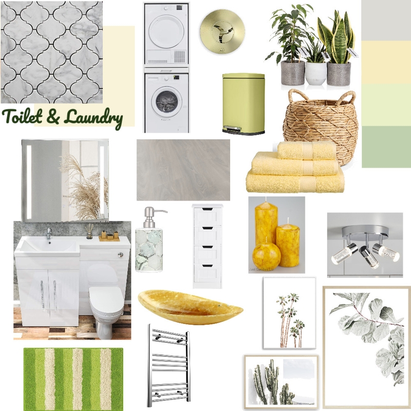 Toilet and Laundry Mood Board by Sahar on Style Sourcebook
