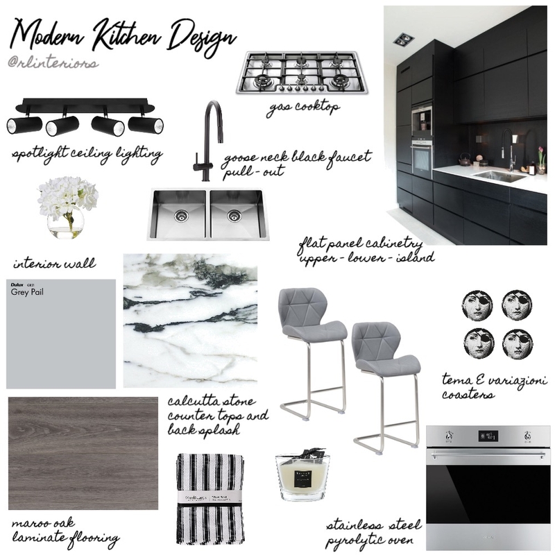 Modern Kitchen Design Mood Board by rlgajda on Style Sourcebook