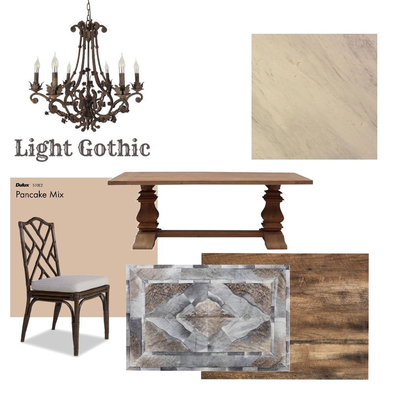 Light Gothic Dining Room Mood Board by Michelle Drake on Style Sourcebook