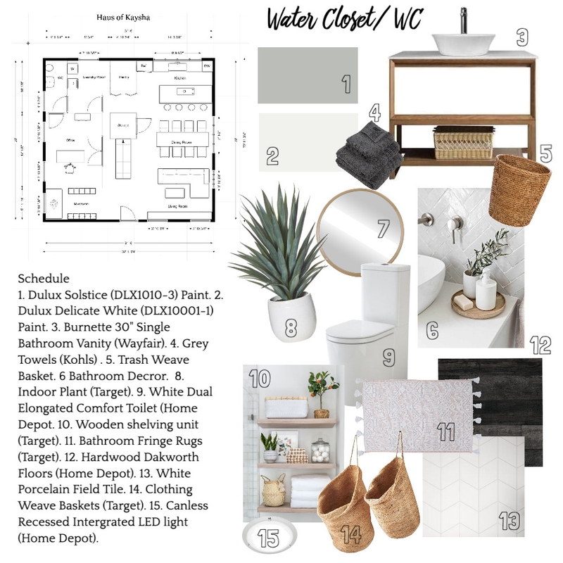 WATER CLOSET Mood Board by kayshamp on Style Sourcebook