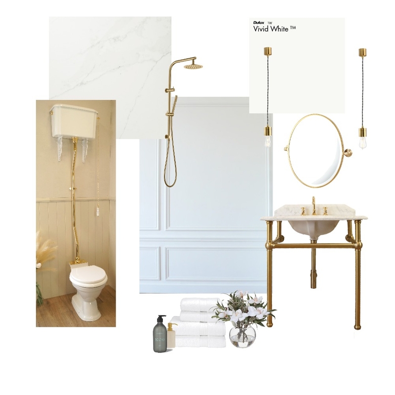 Brushed Brass Traditional Bathroom Mood Board by KMR on Style Sourcebook
