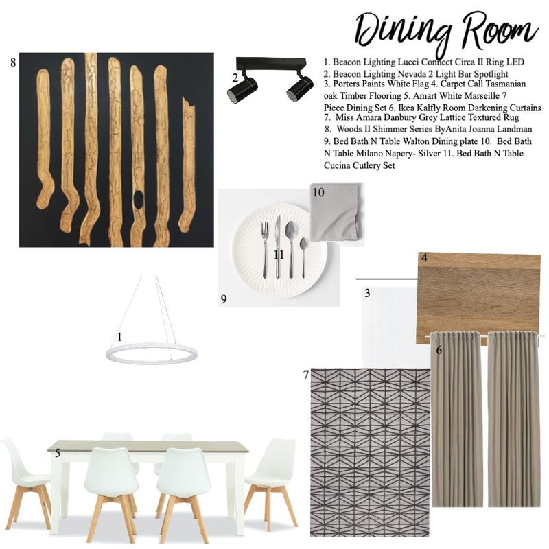 Dining Room Mood Board by kyliewoolen on Style Sourcebook