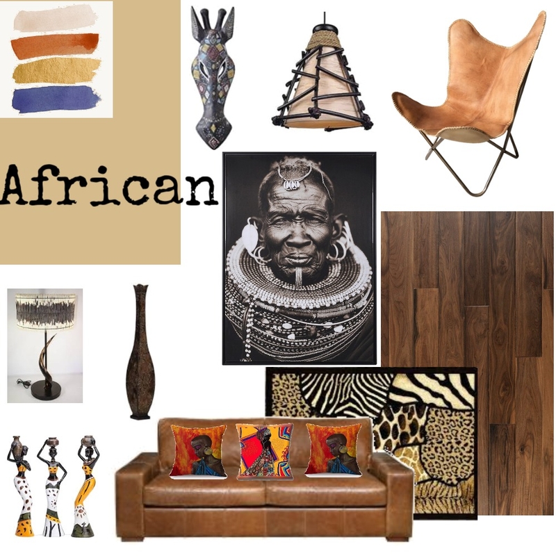 African Mood Board by nmasterson001@gmail.com on Style Sourcebook