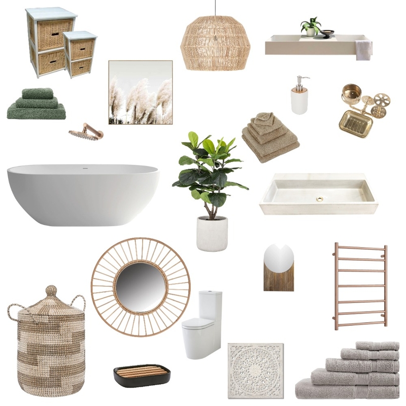 soft neutrals / bathroom Mood Board by Tamaraimbaby on Style Sourcebook