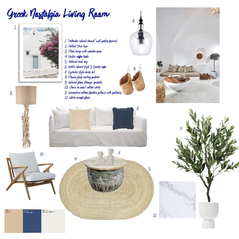 Greek Nostalgia Nu 2 Mood Board by elenazach on Style Sourcebook