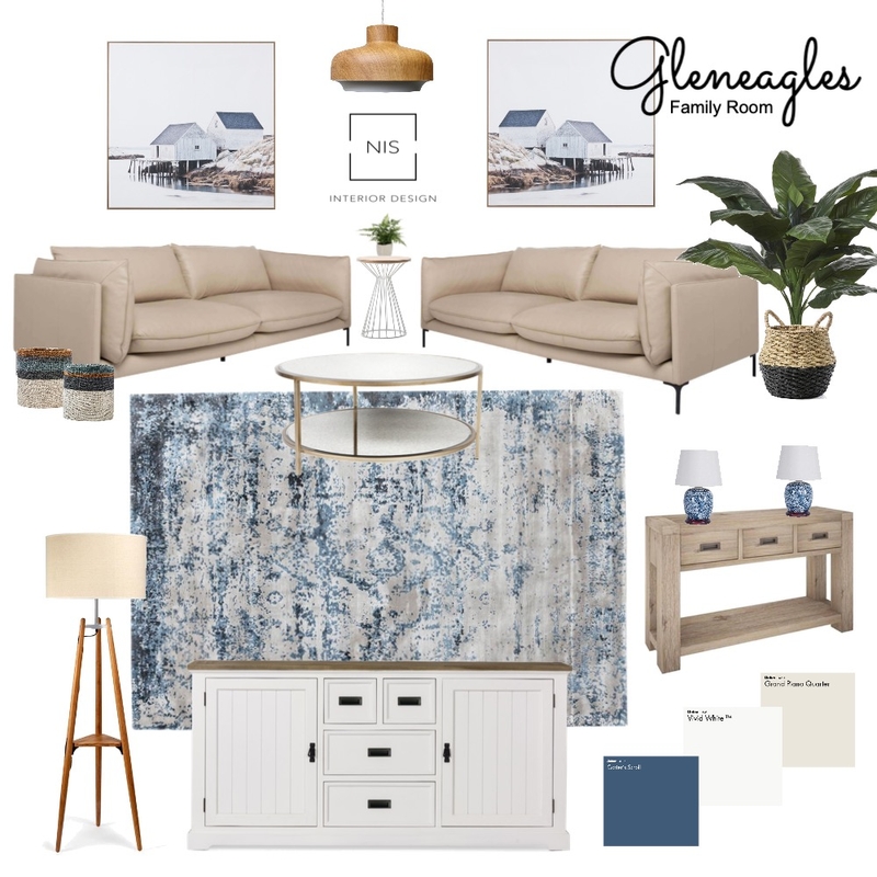Gleneagles family room (option B) Mood Board by Nis Interiors on Style Sourcebook