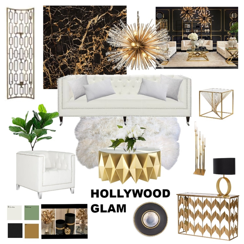 HOLLYWOOD GLAM Mood Board by Mellany Jagt on Style Sourcebook