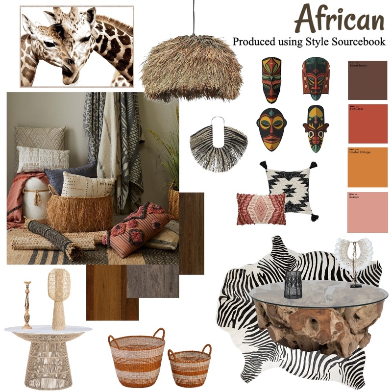 African Mood Board by Anson Kearney on Style Sourcebook