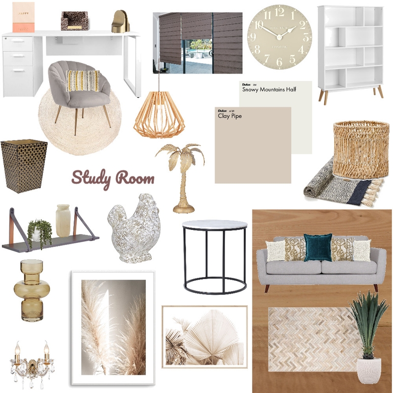 STUDY Mood Board by Sahar on Style Sourcebook