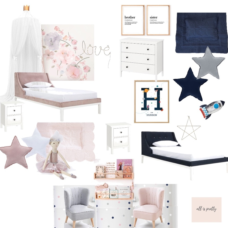 Twins room Mood Board by Kristina on Style Sourcebook
