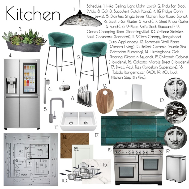 Kitchen Mood Board by Hannah Conway on Style Sourcebook