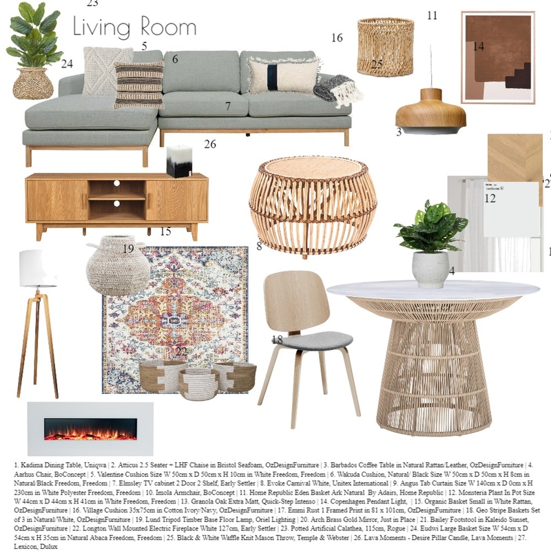 Living Room Mood Board Mood Board by ladiamibug on Style Sourcebook