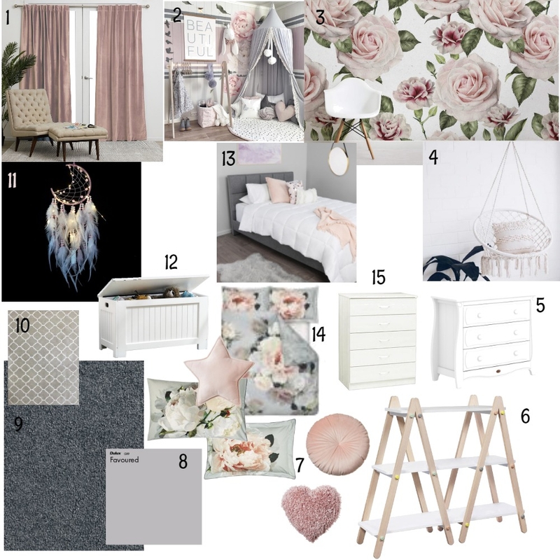 Ava's Room Mood Board by glendao on Style Sourcebook