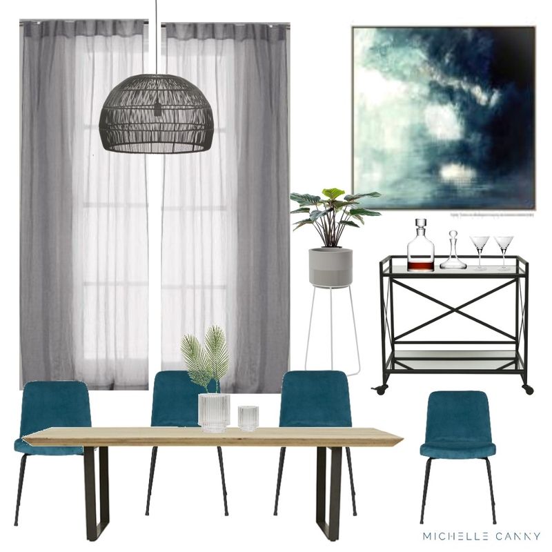 Modern Dining Space Mood Board by Michelle Canny Interiors on Style Sourcebook
