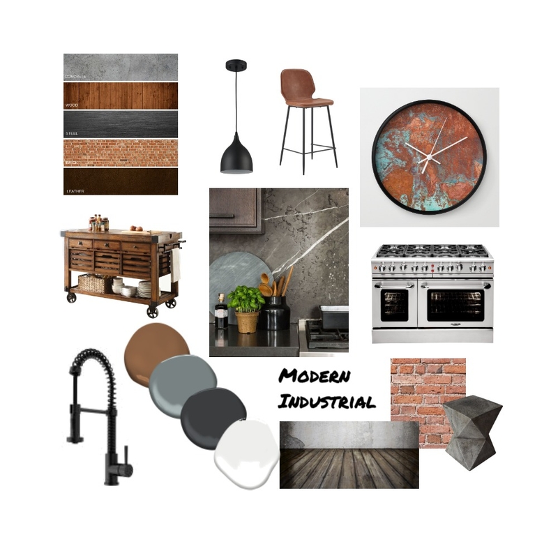 Industrial Kitchen Mood Board by sohlmann on Style Sourcebook