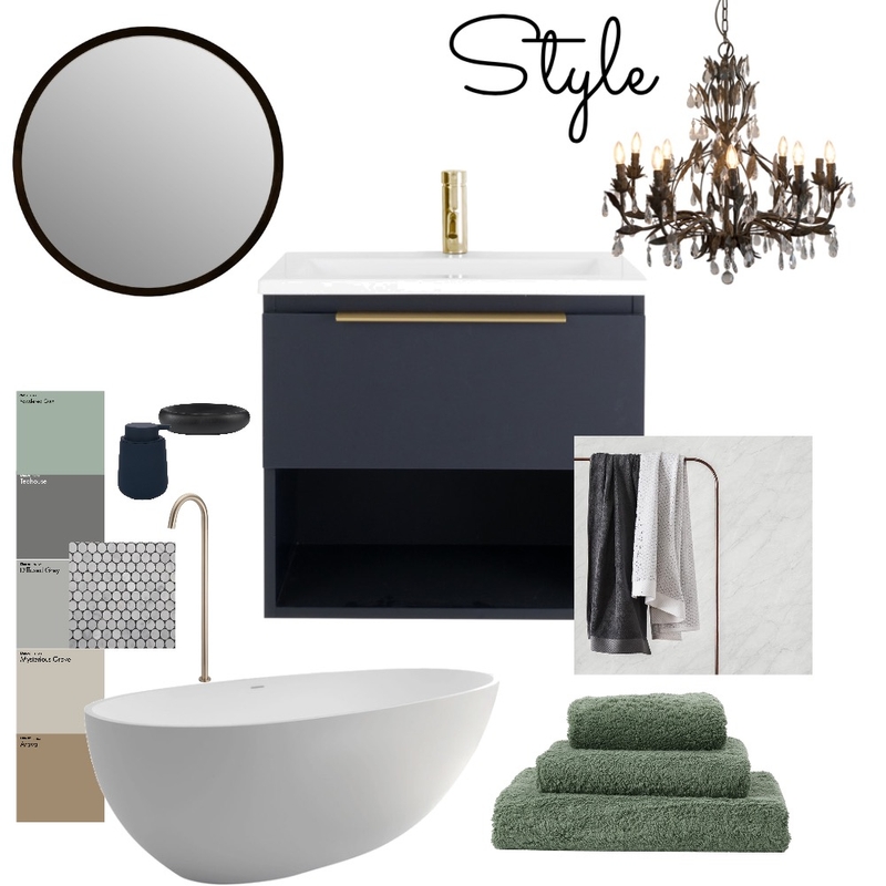 bathroom Mood Board by beata zwolan on Style Sourcebook