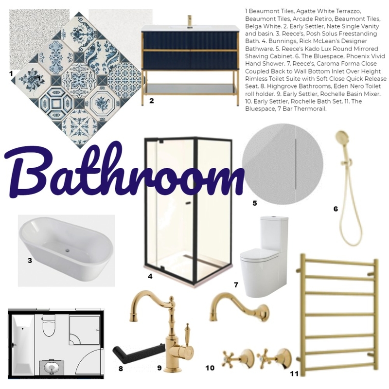 Bathroom Mood Board by JCamHarris on Style Sourcebook