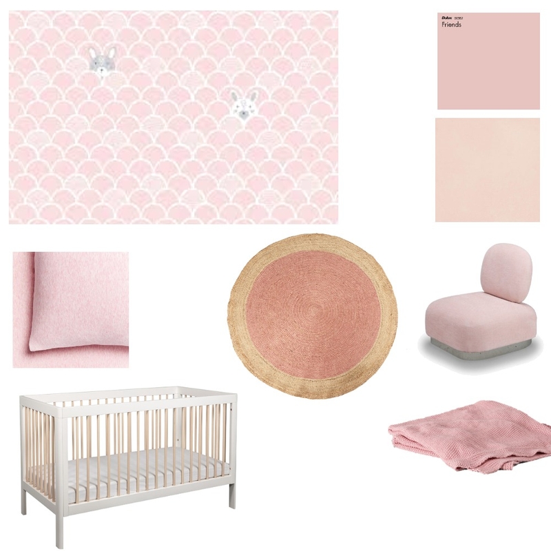 Baby girl pink bedroom Mood Board by interiorology on Style Sourcebook