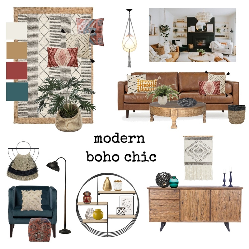 modern boho Mood Board by Stacia Bohland on Style Sourcebook