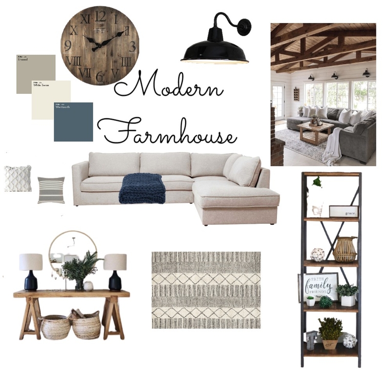 Modern Farmhouse Mood Board by Barb Fredlund on Style Sourcebook