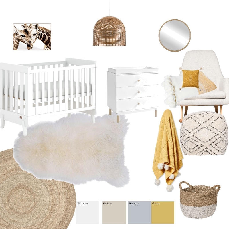 baby room mustard 2 Mood Board by heathermitchs on Style Sourcebook