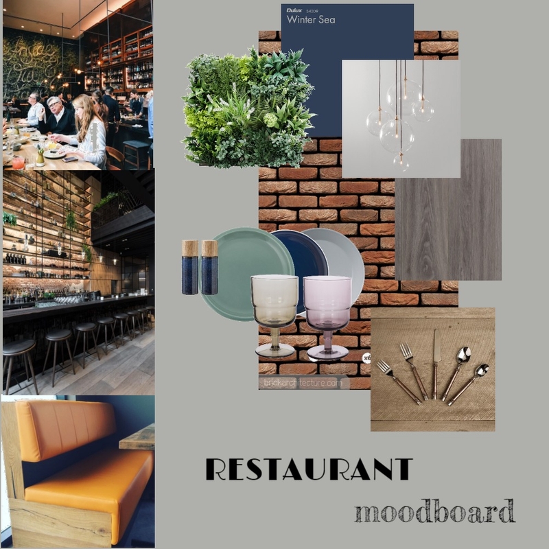 restaurant Mood Board by pkosmid on Style Sourcebook