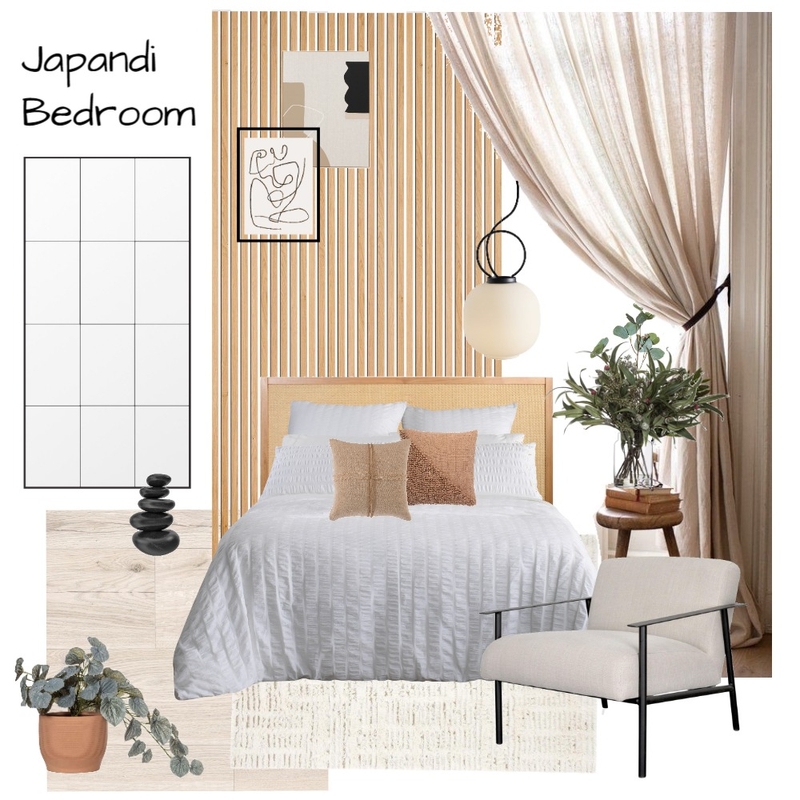 Japandi bedroom Mood Board by Gracjana on Style Sourcebook