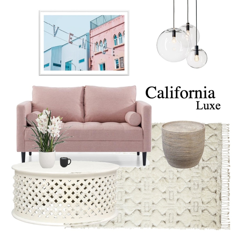 California Luxe Mood Board by Olive et Oriel on Style Sourcebook