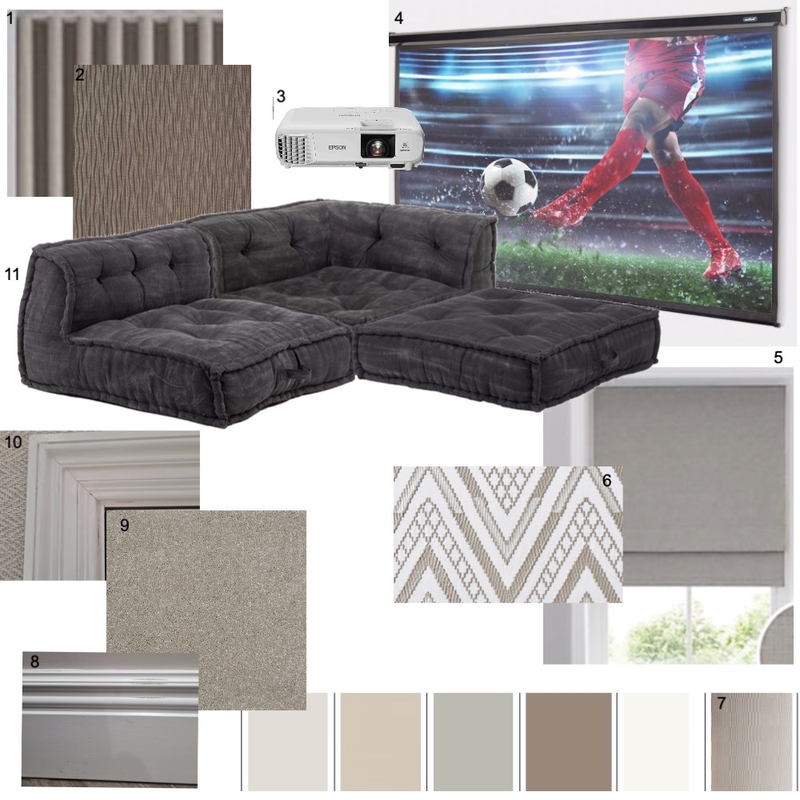 sample board 4 - games room Mood Board by undefined on Style Sourcebook