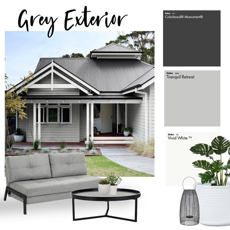 Grey Exterior Colour Palette Mood Board by Janine C on Style Sourcebook
