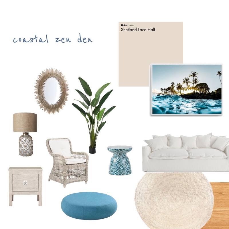 Coastal Zen Den Mood Board by jacintareid on Style Sourcebook