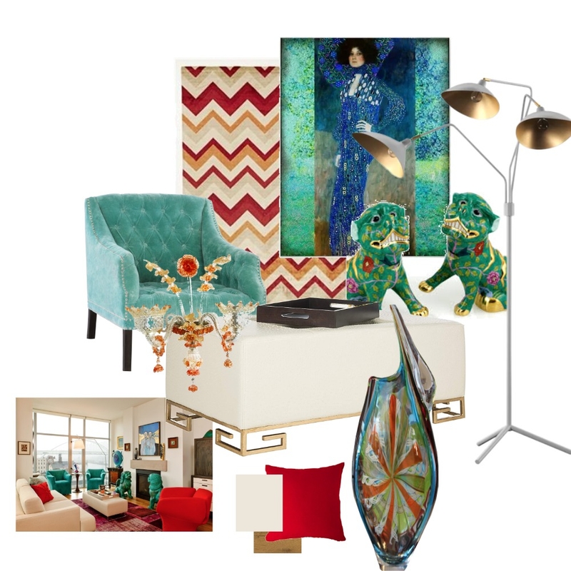 1 LR ECL Green Lions Mood Board by SIAA on Style Sourcebook