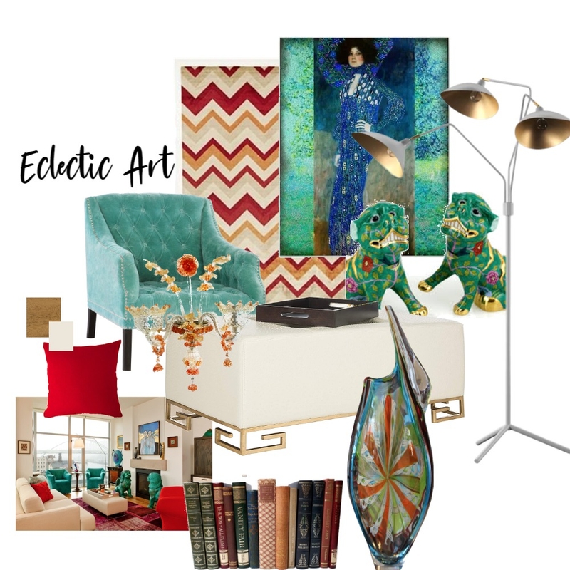 Eclectic Art Mood Board by SIAA on Style Sourcebook