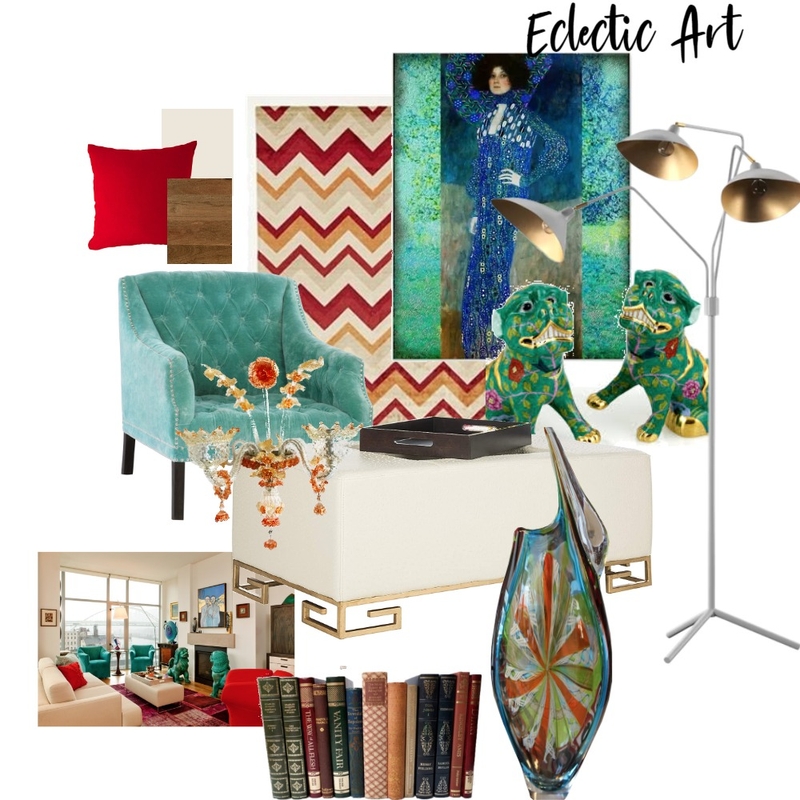 Eclectic Art Mood Board by SIAA on Style Sourcebook