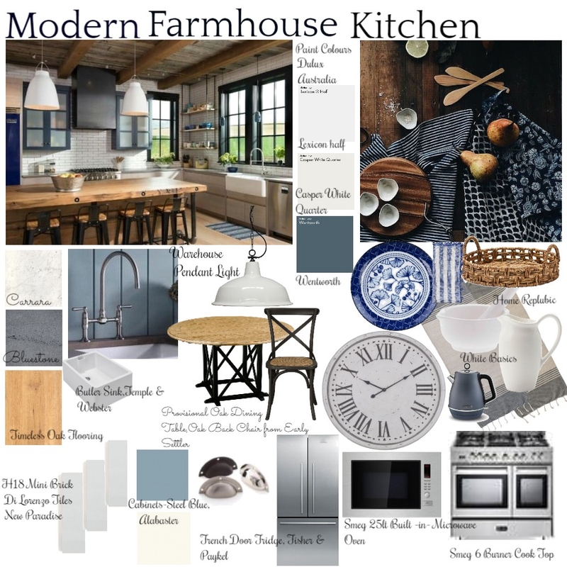 Farmhouse Kitchen Mood Board by marinet on Style Sourcebook