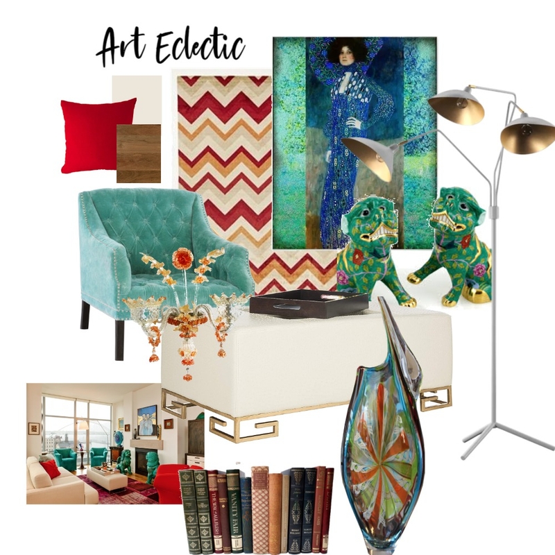 Eclectic Art Mood Board by SIAA on Style Sourcebook