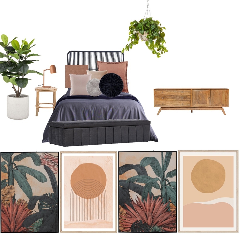 Warm relaxed bedroom Mood Board by Lil Interiors on Style Sourcebook