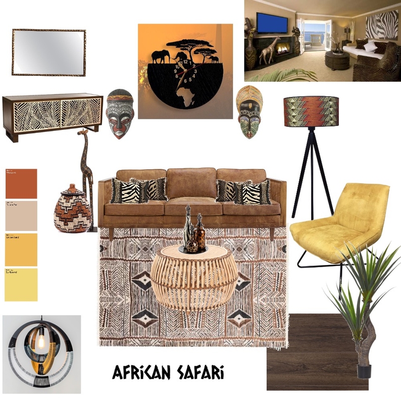 African Safari Mood Board by larsonj2001 on Style Sourcebook