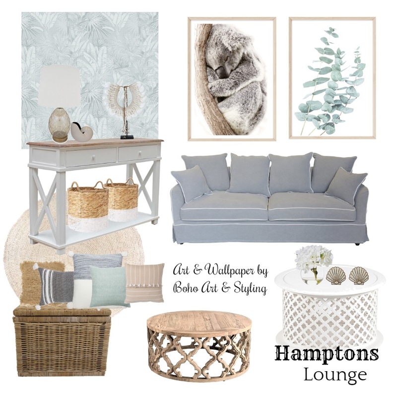 Hamptons Lounge 11 Mood Board by Boho Art & Styling on Style Sourcebook