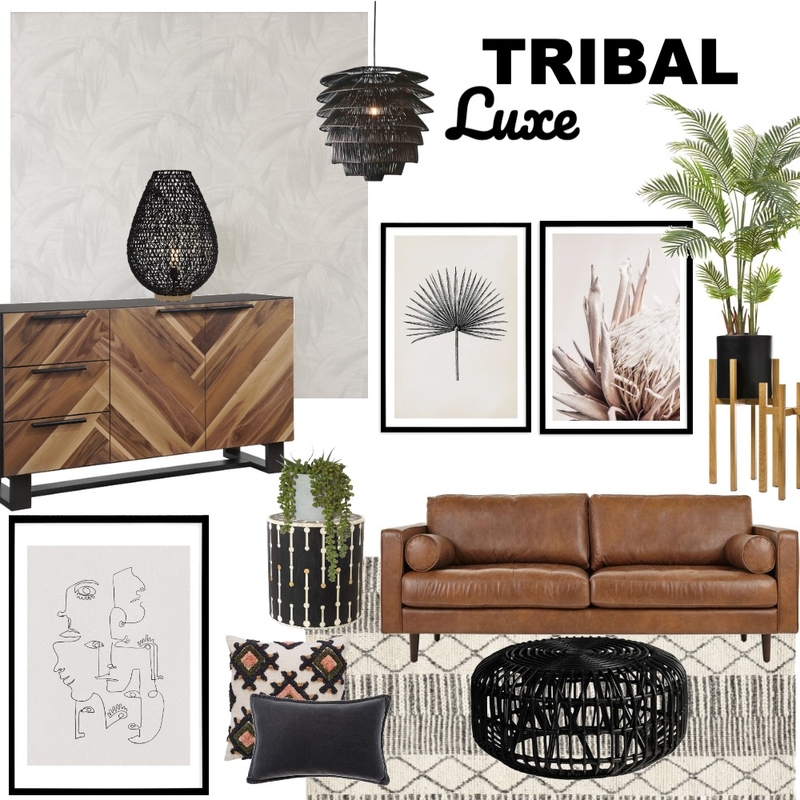 Tribal Luxe Mood Board by Olive et Oriel on Style Sourcebook