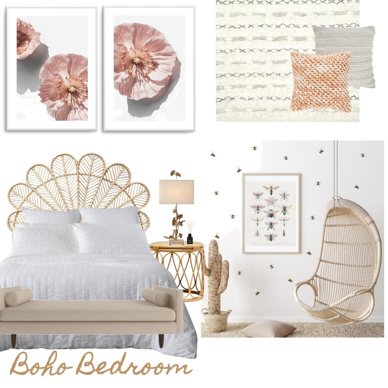 Teen Girls Boho Luxe Bedroom Mood Board by Olive et Oriel on Style Sourcebook