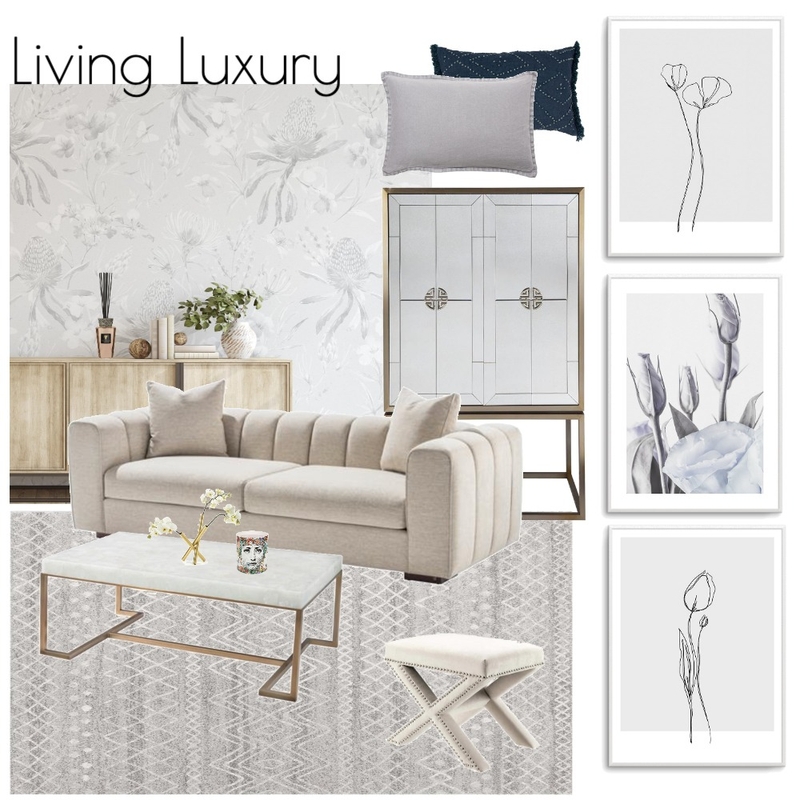 Living Luxury Mood Board by undefined on Style Sourcebook