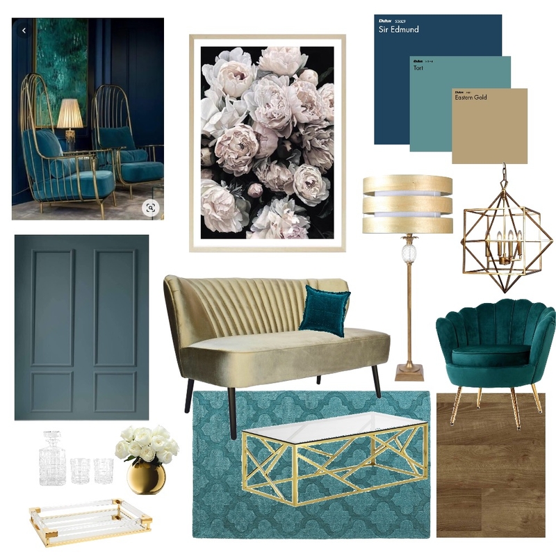 Hollywood Glam Style Sitting Room Mood Board by AleishaRicho on Style Sourcebook