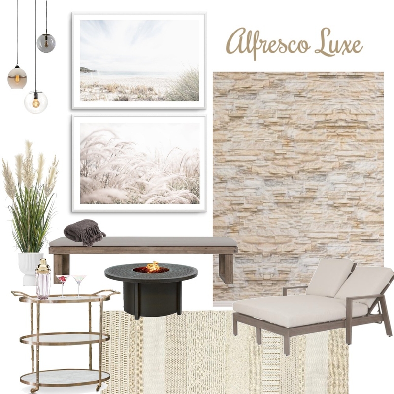 Alfresco Luxe Mood Board by Olive et Oriel on Style Sourcebook